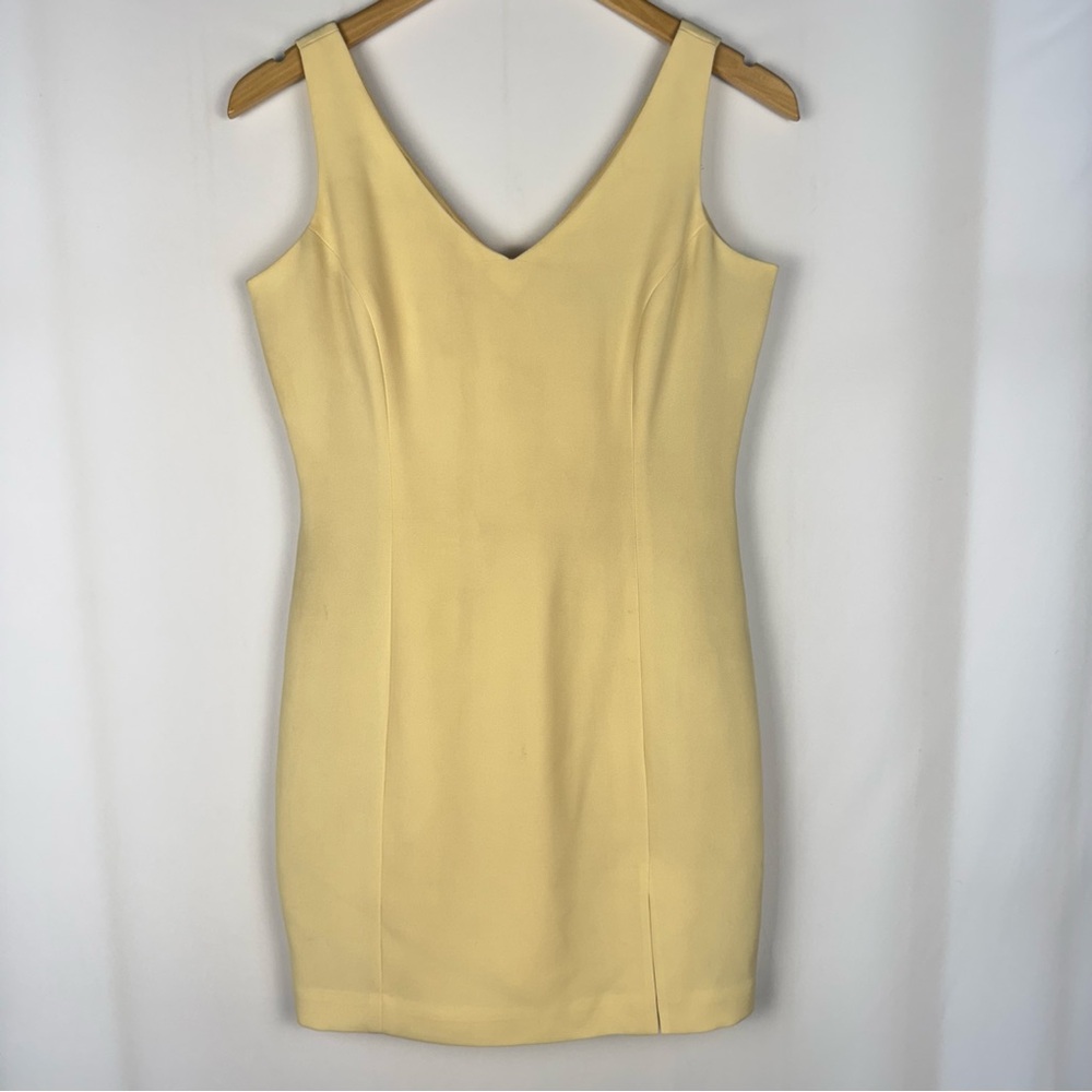 Moda International Light Yellow Sleeveless Dress